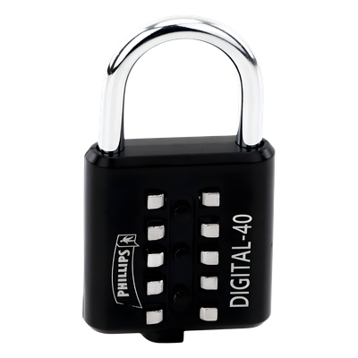 MX2785 - Phillips-Assa Abloy Candado Digital de Combinación / 100,000 Combinaciones / Cuerpo 35/40 mm