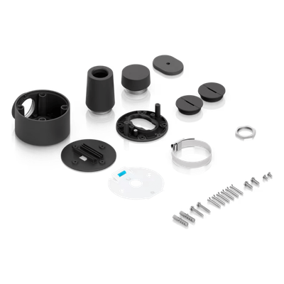 UACC-CAMERA-CJB-B - Caja de Conexiones Antimanipulación / Cámaras Dome y Turret / Conduit 3/4" / Montaje Superficie, Poste y Colgante / Aluminio y Policarbonato / Compatible UVC-G5/G6