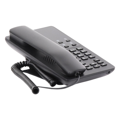 GHP621 - GHP621, Teléfono Hotelero IP Negro, 2 cuentas SIP 2 líneas, GDMS, soporta PoE