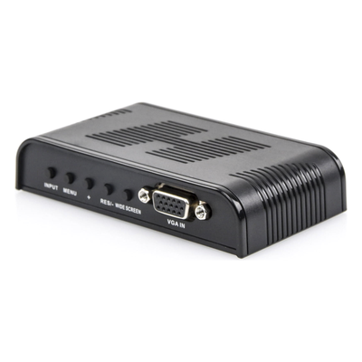 TT7505 - Convertidor de Video / S-Video, BNC y VGA a VGA / Resolución 1920x1200 / 6 Modos HD / Ajuste de Imagen / Fuente 5V 1A Incluida