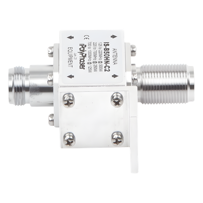 IS-B50HN-C2 - Protector Coaxial RF / 125-1000 MHz / 50 Ω / Conectores N Hembra / Ceja Frontal / 500W