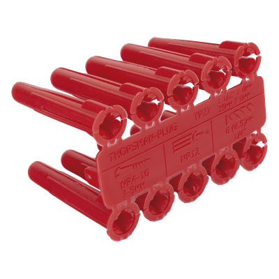 TP-2X - Taquete de Anclaje / 1/4" / Doble Expansión Multidireccional / Carga 60 kg / HDPE Resistente / Paquete 100 Piezas