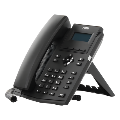 X301P - Teléfono IP / 2 Líneas SIP / Pantalla LCD 2.3" / Audio HD G.722 y Opus / Conferencia 6 Vías / PoE 802.3af / Puertos Ethernet Duales 10/100 / Soporte EHS