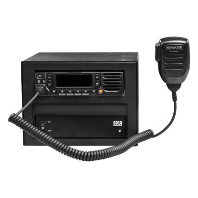 ESNRUC - Epcom Industrial Gabinete Universal Metálico / Montaje Radio Base y Fuente / Compatible Kenwood