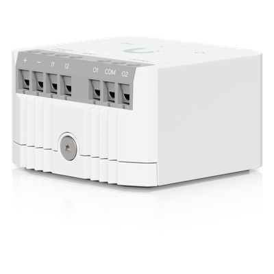 USL-RELAY - Relé Inteligente / Contacto Seco 10A / 12-48V DC / 12-240V AC / Alcance Inalámbrico 2 km (1.2 mi) / Integración UniFi Protect