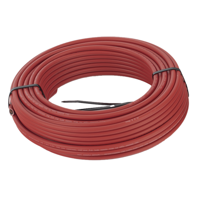 KIT2CBLPV10RB/100 - Kit de 2 rollos de 100 metros de cable fotovoltaico de cobre, rojo y negro, calibre 10 AWG (6mm²), Tipo PV, 1000/2000 V y 120°C.