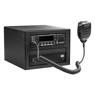 ESNRUC - Epcom Industrial Gabinete Universal Metálico / Montaje Radio Base y Fuente / Compatible Kenwood