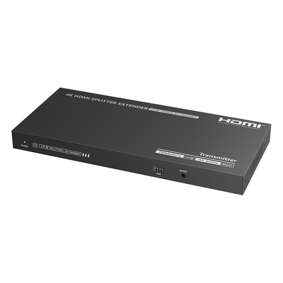 TT-828N - Extensor HDMI sobre IP / 1x8 Distribuidor / 4K @ 60 Hz / 70 m (229.7 ft) / HDR10 / 18 Gbps / PoC / S/PDIF / RS232