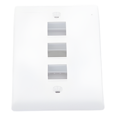 NK3FNWH - Panduit Placa de Pared Vertical / 3 Puertos Keystone / ABS NK3FNWH