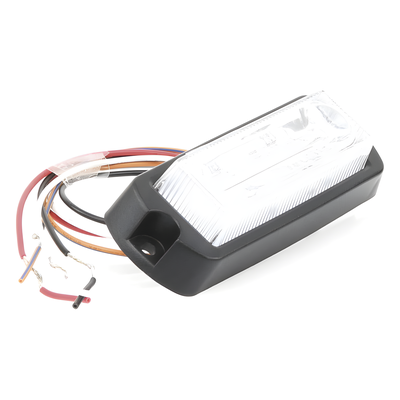 X13RW - Luz Auxiliar Ultra Brillante / 8 LED Gen III Rojo/Claro / 10-30VCC / 12cm x 4.64cm x 2.4cm / 25 Patrones / Wig-Wag