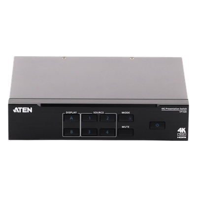 VP1420 - Matrix Switch de Presentación 4x2 / True 4K / Escalador Integrado / HDMI 5m 16ft / HDR / HDCP 2.2