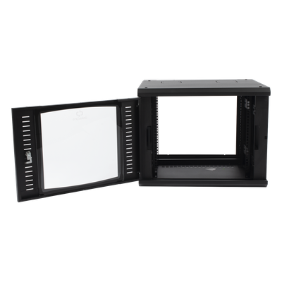 SR-1909-GAP-V4 - Linkedpro By Epcom Gabinete de Pared Abatible / Rack 19" 9U / Cristal Templado SR-1909-GAP-V4