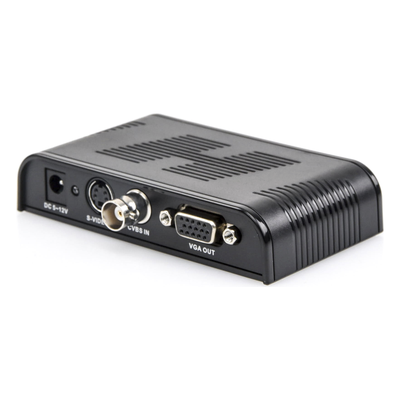 TT7505 - Convertidor de Video / S-Video, BNC y VGA a VGA / Resolución 1920x1200 / 6 Modos HD / Ajuste de Imagen / Fuente 5V 1A Incluida