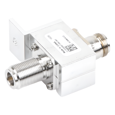 IS-B50LN-C2 - Protector Coaxial RF / 125-1000 MHz / 50 Ω / Conectores N Hembra / Bloqueo DC / 40 kA
