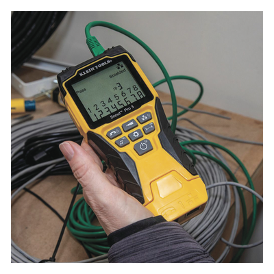 VDV501-853 - Probador de Cables / LCD Retroiluminada / Coaxial, RJ11, RJ12, RJ45 / Longitud 2000 ft / PoE / Generador de Tono / Test-n-Map