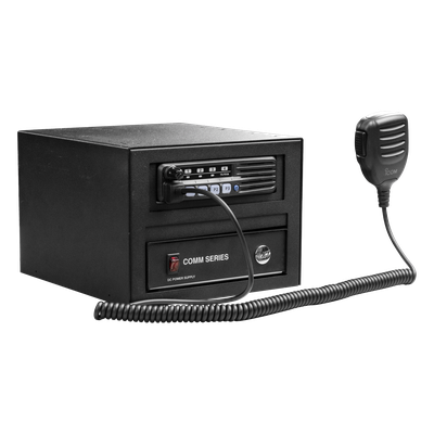 ESNRUC - Epcom Industrial Gabinete Universal Metálico / Montaje Radio Base y Fuente / Compatible Kenwood