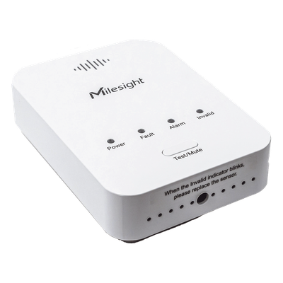 GS101-915M - Milesight Sensor Detector de Fugas de Gas LoRaWAN / Alarma 85 dB / Salida de Relé y Válvula