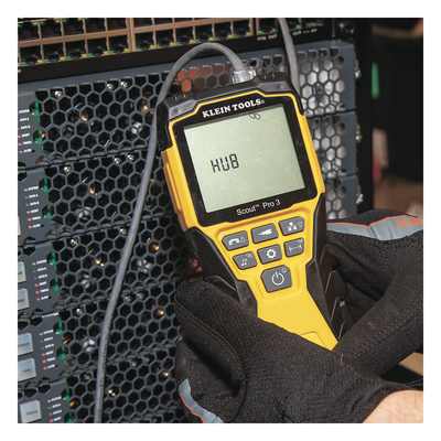 VDV-501-852 - Probador de Cables / Coaxial, Voz, Datos y Video / Longitud 610 m (2001 ft) / 18 Puntos de Desconexión / POE y Voltaje / LCD Retroiluminada