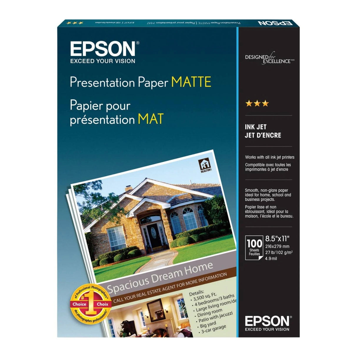 Papel Epson 11"X17" B Calidad Fotografica Dpi 720 14 - S041070