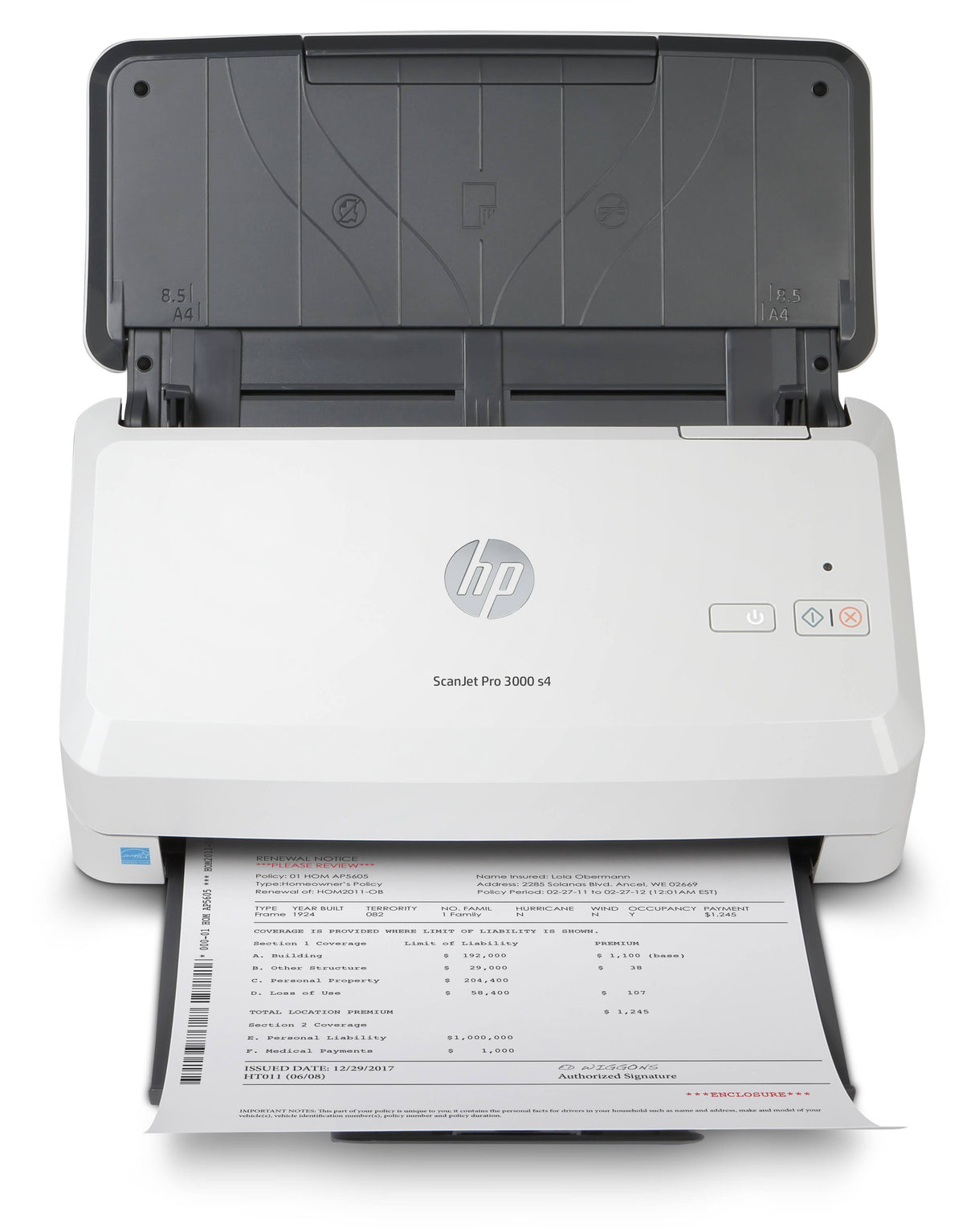 Escáner Hp Scanjet Pro 3000 S4 Adf Resolución 600Dpi - 6Fw07A#Bgj FullOffice.com