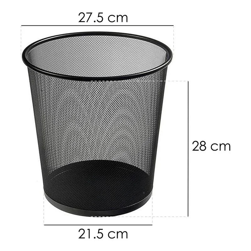 Cesto De Malla Nextep Redondo 16L Color Negro - Ne-165R FullOffice.com