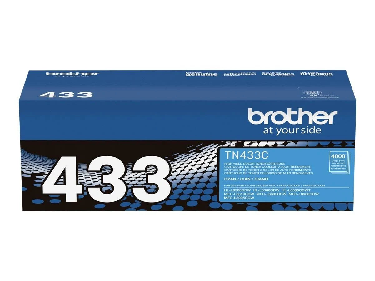 Toner Brother Tn433C Cyan 4000 Pgs Mfcl8900Cdw