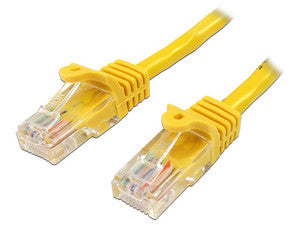 Cable de Red StarTech Cat5e 45PAT5MYL, 5m, Ethernet. Color Amarillo, PVC, 100MHz