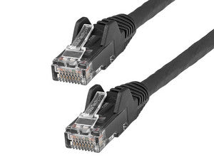 Cable de Red StarTech N6LPATCH1MBK, Longitud 1.0 m, RJ45 (M) a RJ45 (M), Color Negro, Blindaje U/FTP, 250MHz, PVC