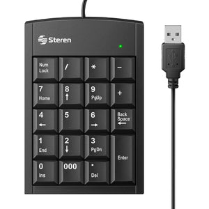 Steren COM-625 teclado numérico Universal USB Negro