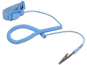StarTech.com Pulsera Antiestatica con Cable a Tierra - Brazalete Antiestatico con Protección ESD muñequeras antiestáticas Azul 180 mm 15 mm 125 mm