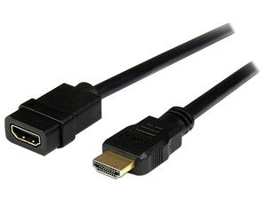 StarTech.com Cable de 2m Extensor HDMI - Cable HDMI Macho a Hembra - Cable Alargador HDMI 4K - Cable HDMI con Ethernet UHD 4K 30Hz Macho a Hembra - Cable HDMI 1.4 de Alta Velocidad Cable 2 m HDMI tipo A (Estándar) HDMI tipo A (Estándar) Macho