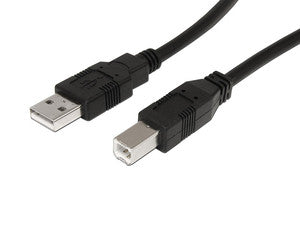 Cable USB Activo de 10m - 1x USB A Macho - 1x USB B Macho - Adaptador Negro
