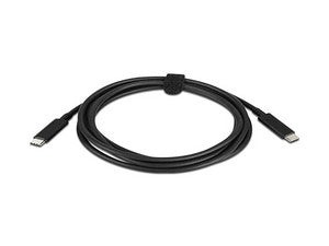 Cable Lenovo USB-C a USB-C, 5Gbps, 2m, Color Negro, Transferencia de Datos Rápida
