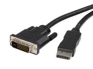 Cable de Video StarTech de DisplayPort a DVI-D, 3m, 20 pin a 25 pin.