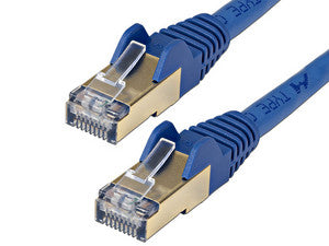 Cable de Red StarTech Ethernet RJ45 de 2m, Cat6a. Color Azul, 10Gbps, Blindaje S/FTP, PVC, para Redes Gigabit
