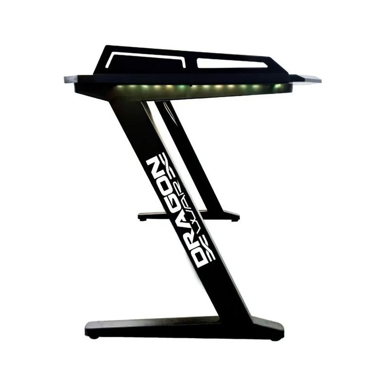 Mesa Gamer Profesional Dragon Xt Rgb Estructura Metálica 68Cmx126Cm - Ne-486 FullOffice.com