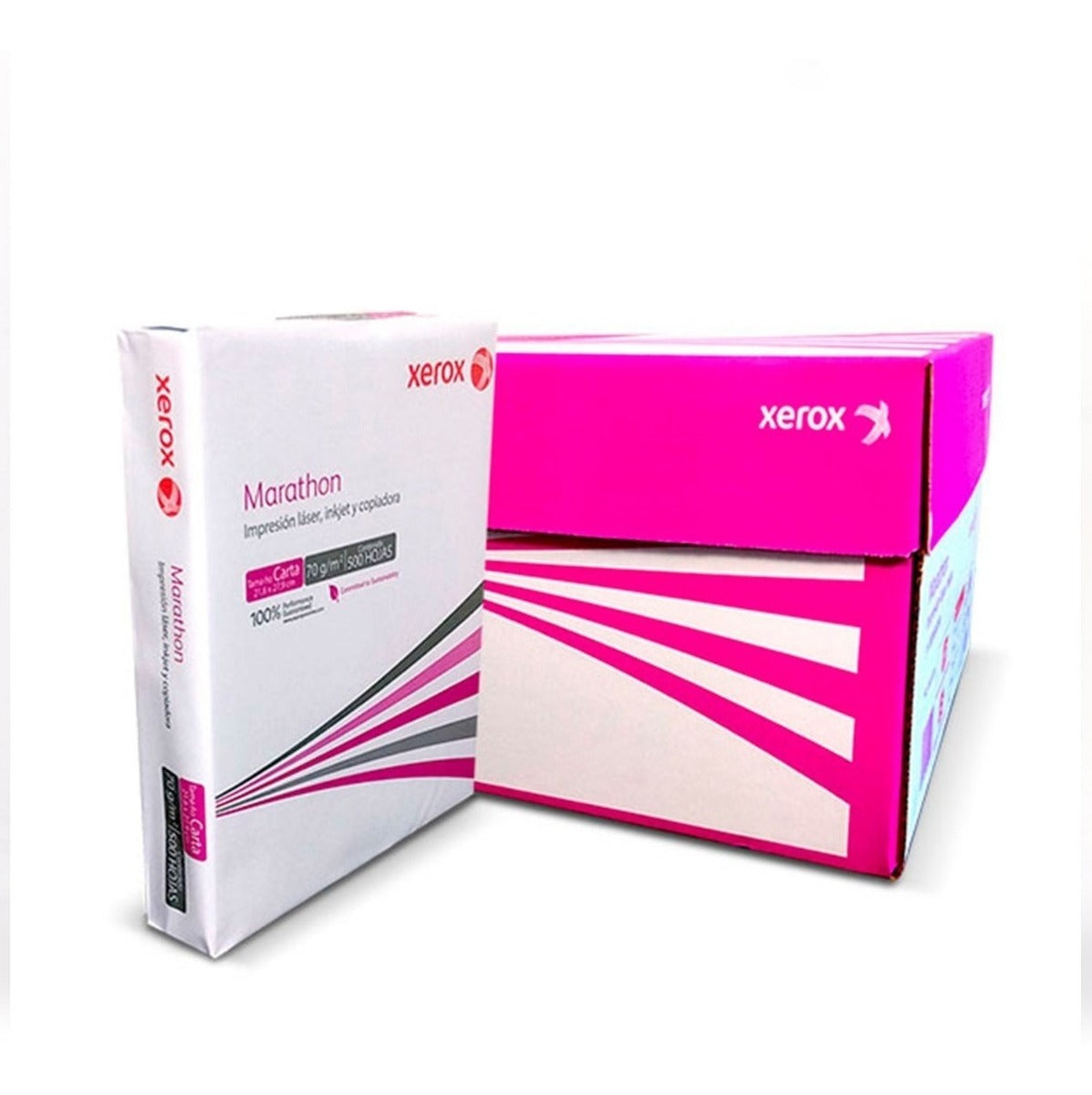 Papel Cortado Xerox Bond Marathon 70Gr Carta 99% Blancura C/5000 Hojas FullOffice.com