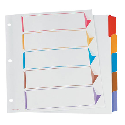 Separador Omni-Dex 5 Divisiones - 20-0050 FullOffice.com