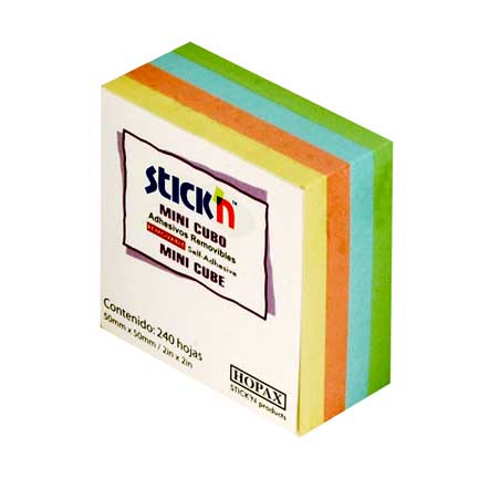 Mini Cubo Mae Pastel 4 Colores 240 Hjs 2X2" - 21204