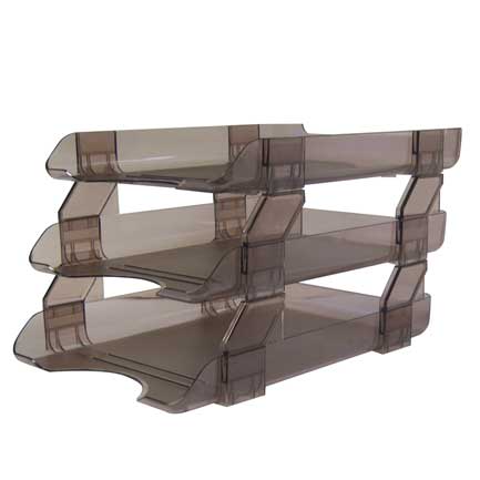 Charola Sablon Triple Carta Humocharola Sablon 2825Ne Oficio Negra Entrada Lateral C/2 - 2536Hu FullOffice.com