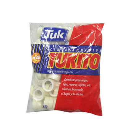 Cinta Tuk Adhesiva Transparente Tukito 12X2.5 C/120 - 310520 FullOffice.com