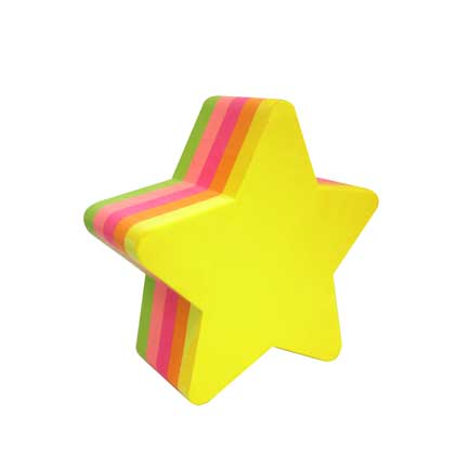 Cubo Mae Neon 64X67Mm 5 Colores Estrella 250 Hojas - 332504 FullOffice.com