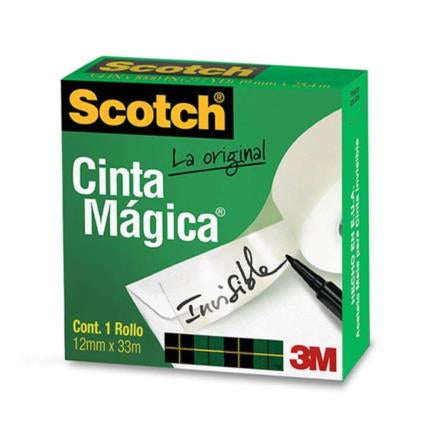 Cinta 3M Magica Adhesiva 810 .12X33 Mts - 8101233 FullOffice.com