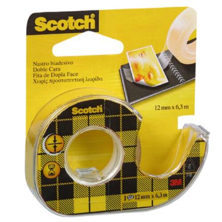 Cinta 3M Doble Capa Scotch 012X6.3 Mts C/Despachador - 136D