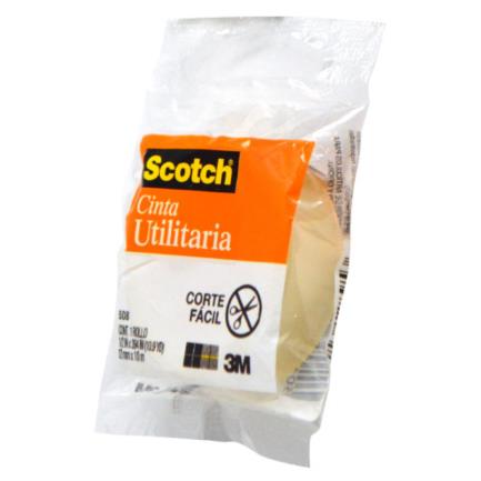 Cinta 3M Scotch 508 En Bolsa 0.012X10M Paquete C/8 - 5081210 FullOffice.com