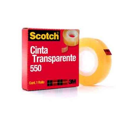 Cinta 3M 550 24X65 Transparente Adhesiva - 5502465 FullOffice.com