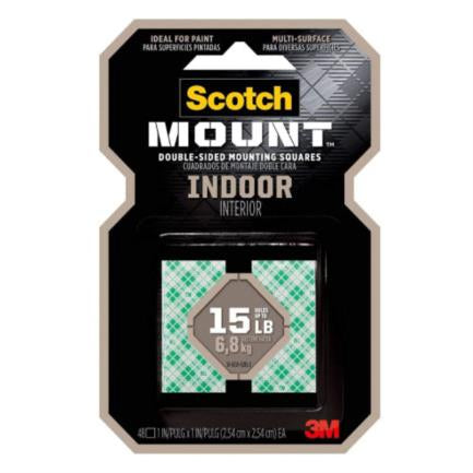 Cinta Montaje 3M Interiores 111H-Sq-48-Dc 48 Unidades En Display Case - 70009117790 FullOffice.com