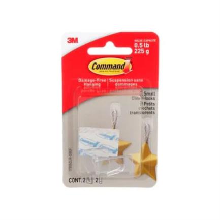 Gancho 3M Básico Command 2 Transparente - 17505Clr-Es FullOffice.com