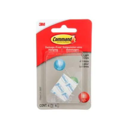 Clips Para Luces 3M Command 4 Transparentes - 17506Clr-Es FullOffice.com