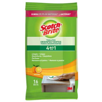 Toallitas Desinfectantes Scotch-Brite Uso General C/16 Pzas - 857Hk-16